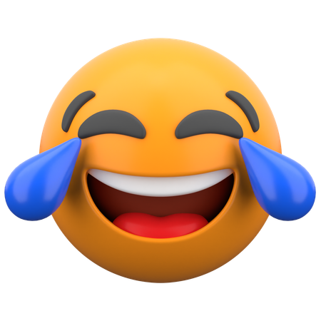 Gesicht mit Freudentränen  3D Icon