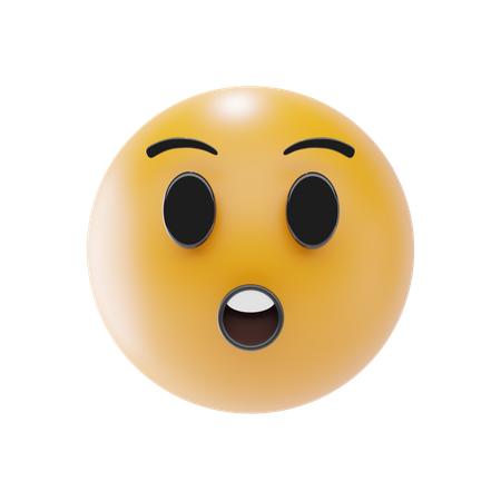 Gesicht mit offenem Mund Emoji  3D Icon