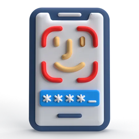 Gesichtserkennung  3D Icon