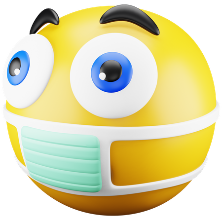 Gesichtsmaske-Emoji  3D Icon