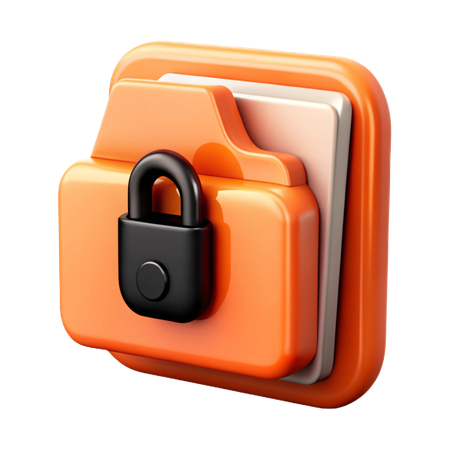 Gesperrter Ordner  3D Icon