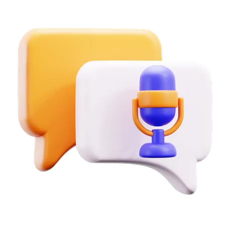 Gespräch  3D Icon