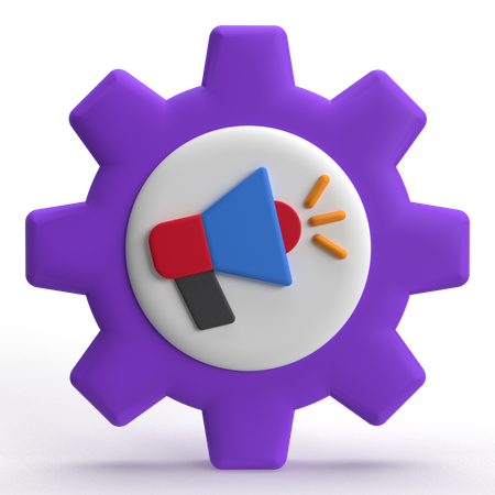 Gestão de Marketing  3D Icon