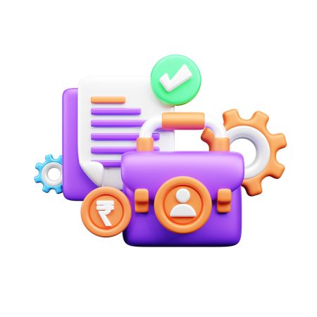 Gestão de negócios  3D Icon