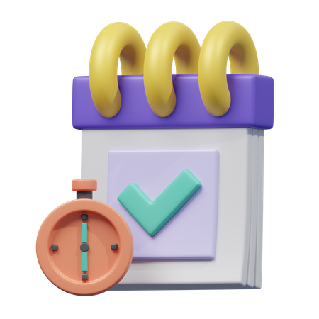 Gestão de tempo frequência  3D Icon