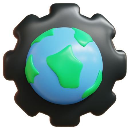 Gestão ecológica  3D Icon