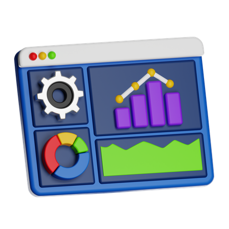 Gestão de negócios  3D Icon