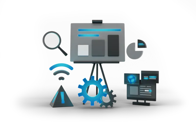 Gestão de negócios  3D Icon