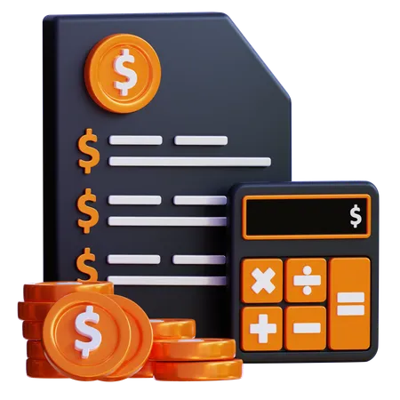 Gestão financeira  3D Icon
