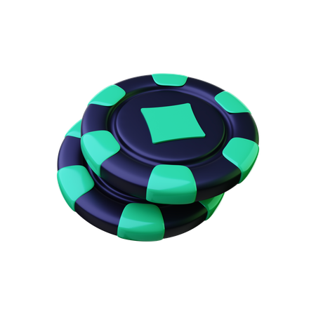 Gestapelte Chips  3D Icon