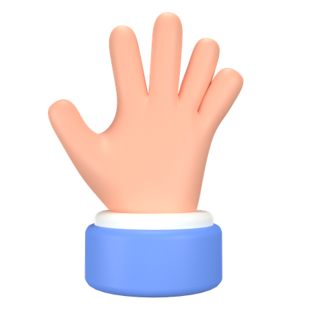 Geste à cinq mains  3D Icon