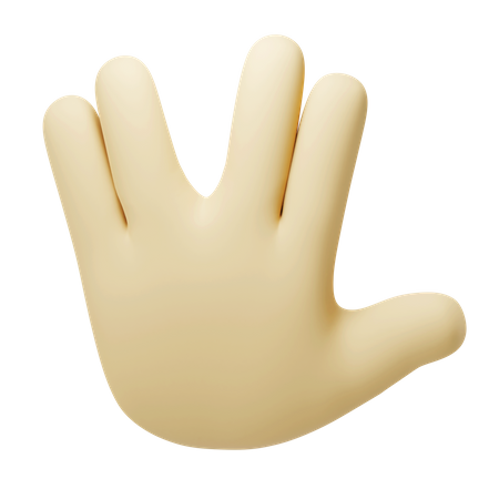 Geste de la main extraterrestre  3D Icon