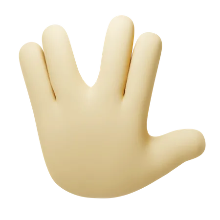 Geste de la main extraterrestre  3D Icon