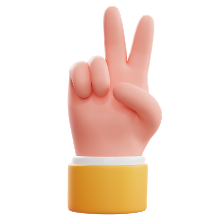Geste de la main paisible  3D Icon