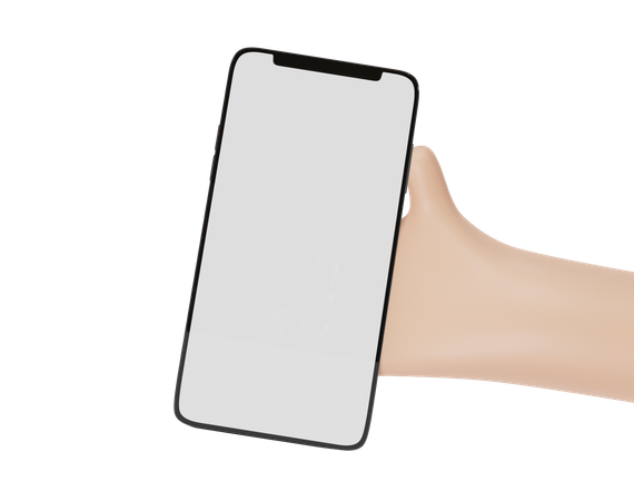 Geste de maintien du mobile  3D Icon
