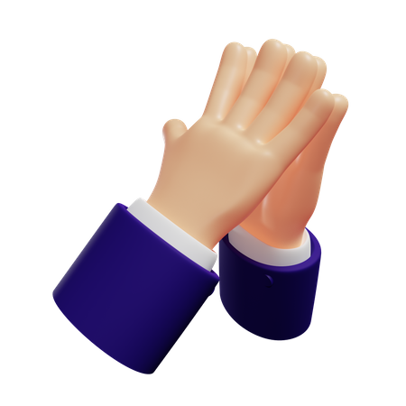 Geste des mains en clocher  3D Icon