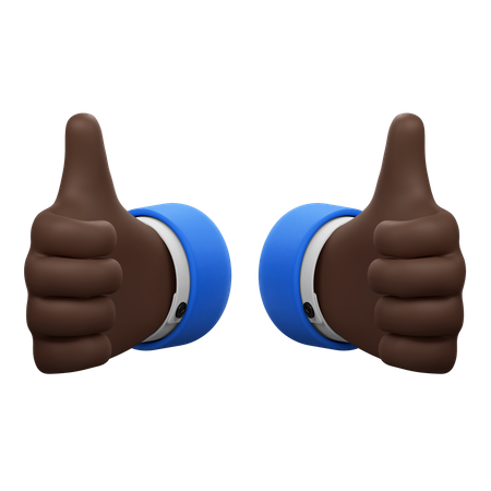 Geste double comme les mains  3D Icon