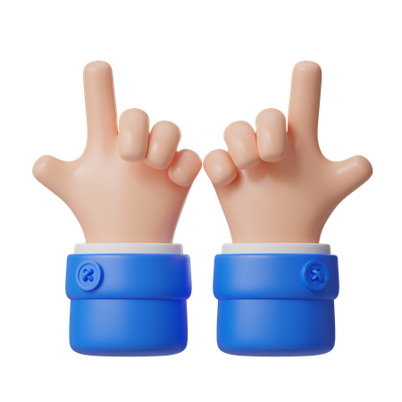 Geste d'une grosse pierre sur la main  3D Icon
