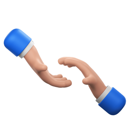 Geste: Hände ausstrecken  3D Icon