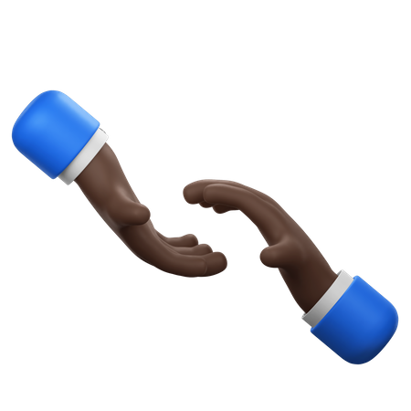 Geste: Hände ausstrecken  3D Icon
