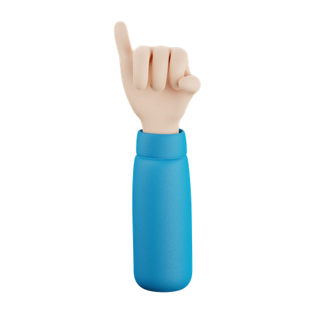 Geste mit dem kleinen Finger  3D Icon