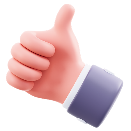 Geste mit der Hand nach oben  3D Icon