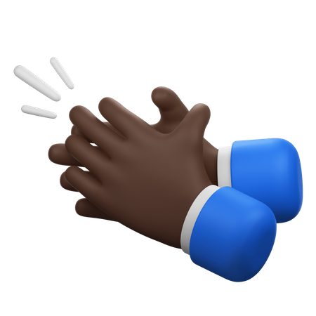 Geste mit klatschenden Händen  3D Icon