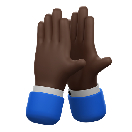 Geste mit klatschenden Händen  3D Icon