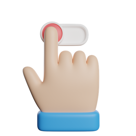 Geste zum Ausschalten  3D Icon