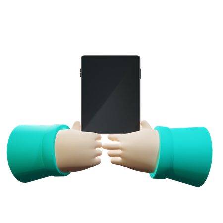 Gesten auf dem Tablet-Bildschirm werden angezeigt  3D Icon