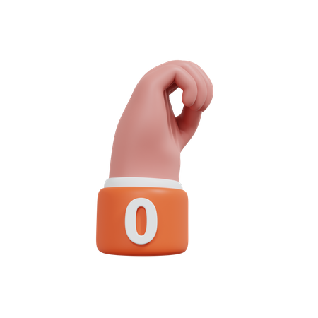 Gestennummern 0  3D Icon