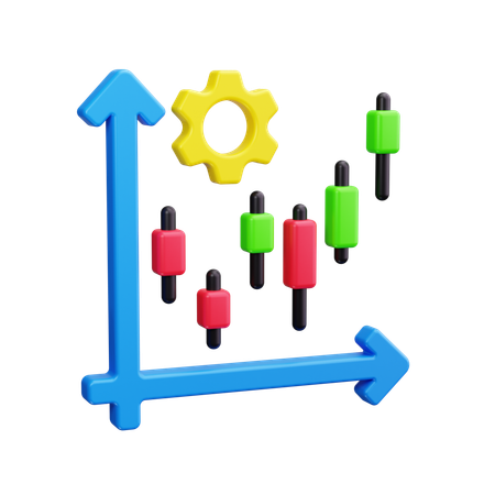 Gestion boursière  3D Icon