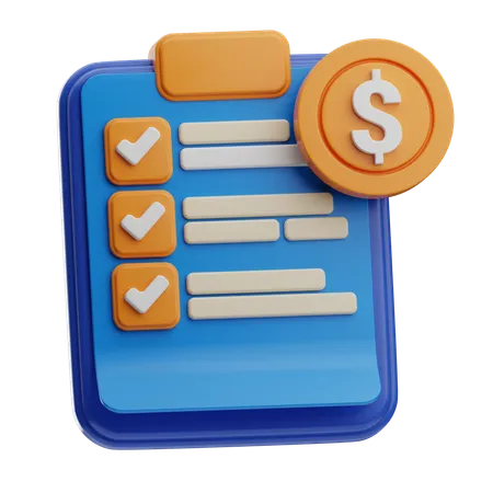 Gestion budgétaire  3D Icon