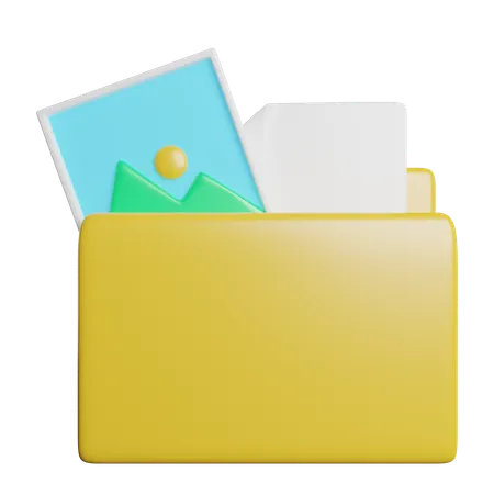 Gestión de archivos  3D Icon