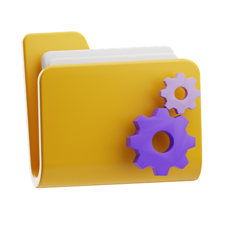 Gestión de archivos  3D Icon