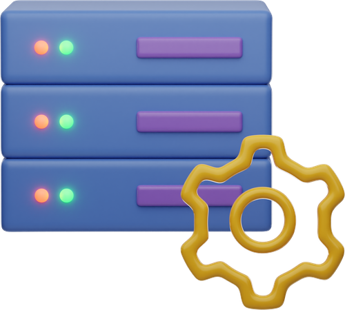Gestion de base de données  3D Icon
