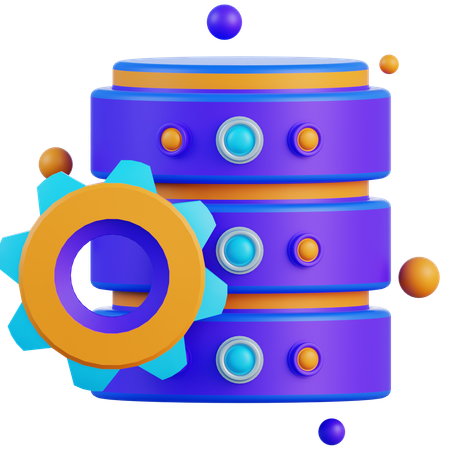 Gestion de base de données  3D Icon