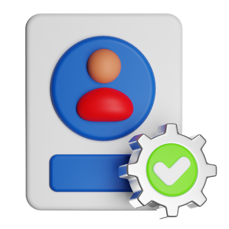 Gestion de compte  3D Icon