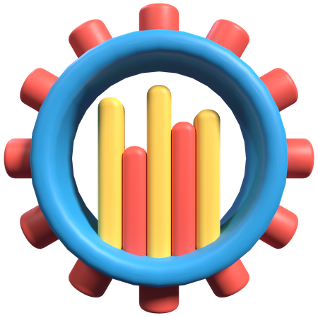 Gestión de datos  3D Illustration