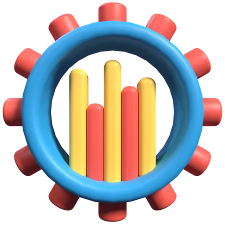 Gestión de datos  3D Illustration