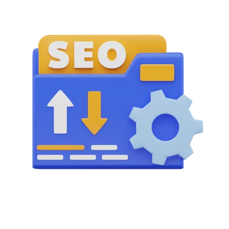 Gestión de datos SEO  3D Icon