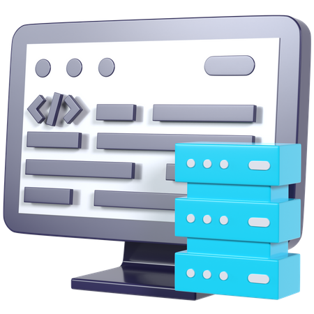 Gestion de données  3D Icon