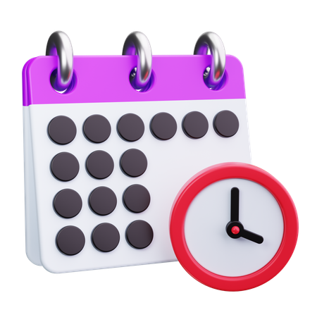 Gestión de horarios  3D Icon