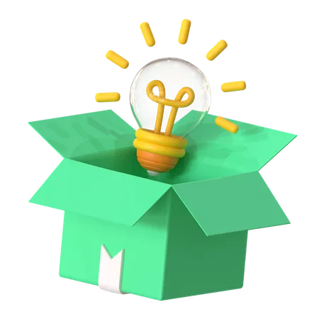 Gestión de ideas  3D Icon