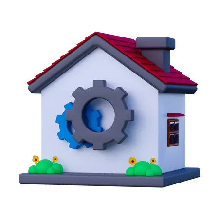 Gestion de la maison  3D Icon