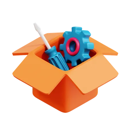 Gestión de productos  3D Icon