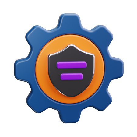 Gestion de seguridad  3D Icon