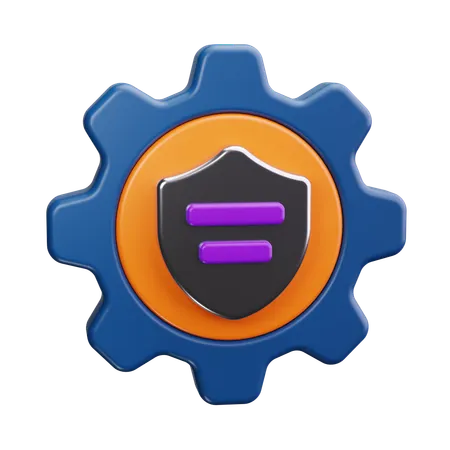 Gestion de seguridad  3D Icon