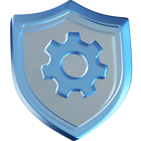 Gestion de seguridad  3D Icon