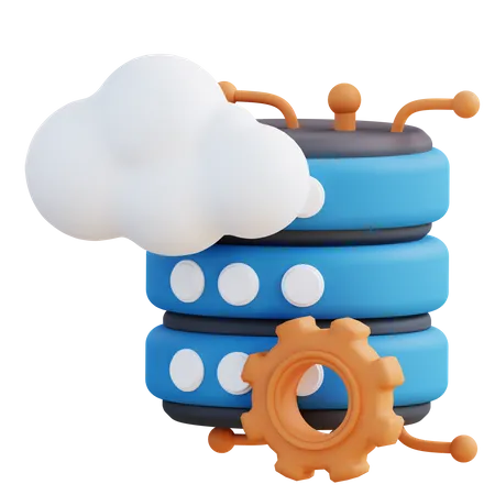 Gestion de serveur cloud  3D Icon